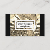 modern blad art custom visitekaartje (Voorkant)