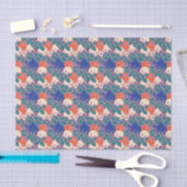 Modern blad, knop, en bloem patroon weefsel papier (Craft)