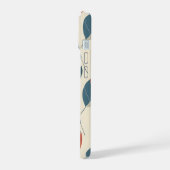 Modern bladmotief iPhone 15 case (Linkerkant)