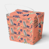 Modern Bladpatroon Bruiloft & Feestartikelen Bedankdoosjes (Achterkant)