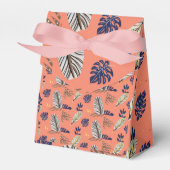 Modern Bladpatroon Bruiloft & Feestartikelen Bedankdoosjes (Voorkant Zijde)