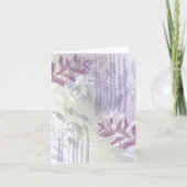 Modern Blank Bloemen Note Kaart Stationery (Voorkant)