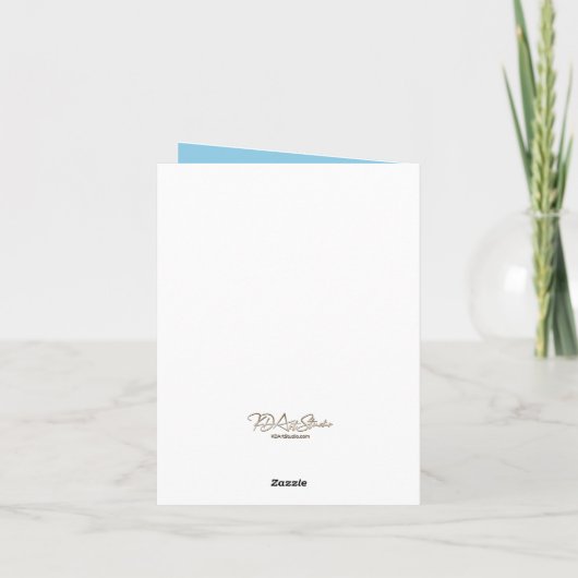 Modern Blank Botanische Note Kaart Stationery (Achterkant)
