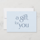 Modern Blau Cadeaubewijs (Voorkant)