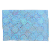 Modern blauw Abstract geometrisch patroon Kussensloop (Voorkant)