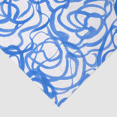 Modern blauw Abstract uniek ontwerp voor Waterverf Tissuepapier (Detail)