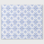  modern blauw Baby shower Cadeaupapier (Vlak)