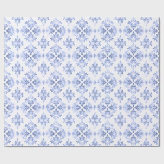  modern blauw Baby shower Cadeaupapier (Vlak)