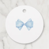 Modern blauw ballonjongen Baby shower Bedankjes Labels (Achterkant)
