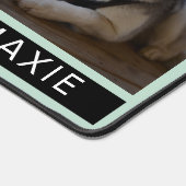 Modern Blauw Beste Hond Moeder Ooit 3 Fotocollage Bureaumat (Hoek)