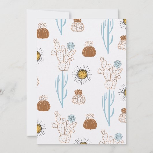 Modern Blauw Bruin Hoe het Westen Een Verjaardag W Kaart (Achterkant)