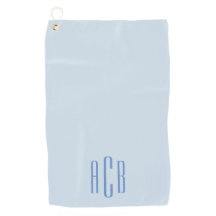 Modern Blauw Drie Lettermonogram