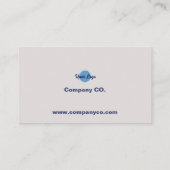 Modern blauw en bruin Visitekaartje (Achterkant)