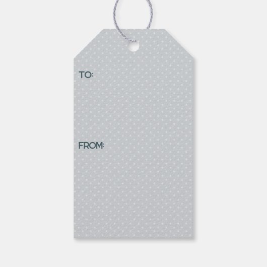 Modern blauw en groen kerstboom cadeau Label Cadeaulabel (Achterkant)