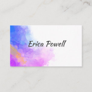 modern blauw en paars ontwerp voor abstracte water visitekaartje