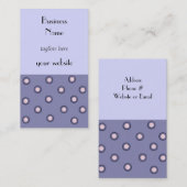 Modern blauw en roze cirkelontwerp visitekaartje (Voorkant / Achterkant)