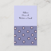 Modern blauw en roze cirkelontwerp visitekaartje (Achterkant)