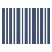 Modern Blauw En Wit Strepenpatroon Tafelkleed (Voorkant (Horizontaal))