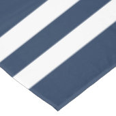 Modern Blauw En Wit Strepenpatroon Tafelkleed (Gekanteld)
