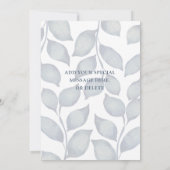 Modern blauw en wit worden mijn Bridesmaid (Achterkant)