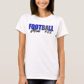 Modern Blauw Football Moeder T-shirt (Voorkant)