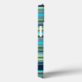 Modern Blauw Geel Groen Strepen Abstract Case-Mate iPhone Case (Achterkant / Rechts)
