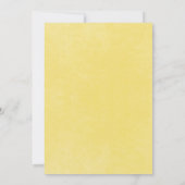 Modern Blauw & Geel Wildflower Vrijgezellenfeest Kaart (Achterkant)