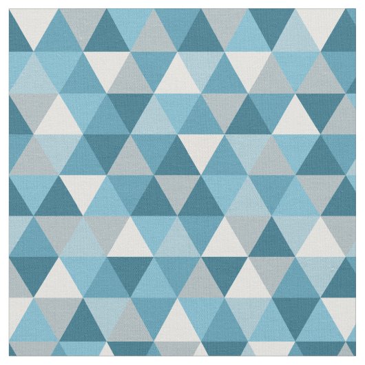 Modern blauw geometrisch | Stof (Close Up)