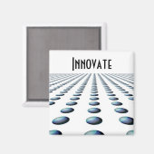 Modern blauw gepatenteerd ontwerp - Vernieuwen Magneet (Voorkant / Achterkant)