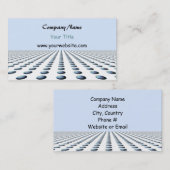 Modern blauw gepatterd ontwerp visitekaartje (Voorkant / Achterkant)