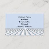 Modern blauw gepatterd ontwerp visitekaartje (Achterkant)