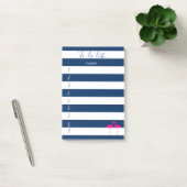 Modern Blauw Gestreepte,Roze Flamingo's ,Te Doen L Post-it® Notes (Kantoor)