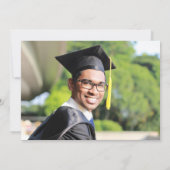 Modern blauw goud Afstuderen klasse van 2024 Kaart (Achterkant)