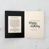 Modern Blauw Goud Maagd Zodiac Teken Maagd Verjaar Kaart (Binnen)