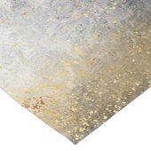 Modern Blauw Goud Schilderen Abstract Korte Tafelloper (Hoek)