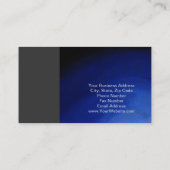 Modern blauw grijs Abstract Visitekaartje (Achterkant)