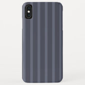Modern blauw grijs gestreept Case-Mate iPhone case (Achterkant)