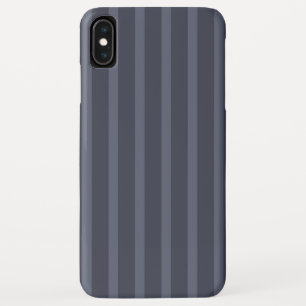 Modern blauw grijs gestreept Case-Mate iPhone case