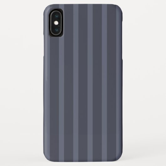 Modern blauw grijs gestreept Case-Mate iPhone case (Achterkant)