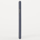 Modern blauw grijs gestreept Case-Mate iPhone case (Achterkant/rechts)