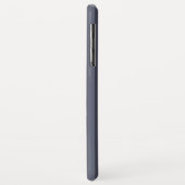 Modern blauw grijs gestreept Case-Mate iPhone case (Achterkant/links)