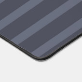 Modern blauw grijs gestreepte mousepad bureaumat (Hoek)