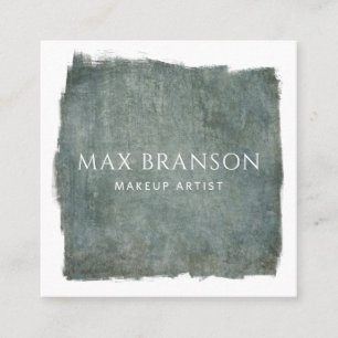Modern blauw grijs make-up artiest Visitekaartje