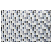 modern blauw - grijze polka - stips monogram stof (Yard (91,4 cm))