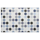 modern blauw - grijze polka - stips monogram stof (Fat Quarter)