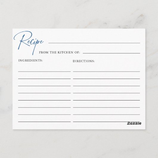 Modern blauw handgetekend boog Vrijgezellenfeest r Briefkaart (Achterkant)