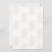 Modern blauw handpalm laat gouden strelen wit desi kaart (Achterkant)