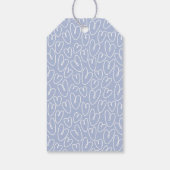 Modern Blauw Hart Cadeaulabel (Achterkant)