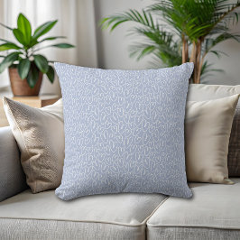 Modern Blauw Hart Kussen
