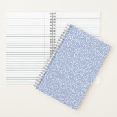 Modern Blauw Hart Notitieboek (Binnen)
